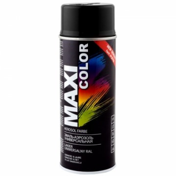 Aerosolkrāsa Maxi Color RAL9005 400ml melna glancēta