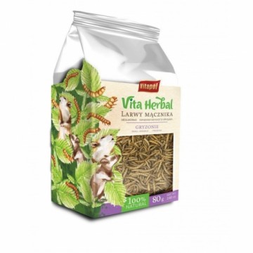 Vitapol Vita Herbal dla gryzoni, larwy mącznika, 80 g, 4szt