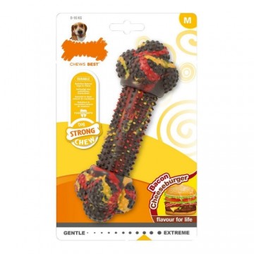 Dog teether Nylabone Strong Chew Bacon Сыр гамбургер Резина Размер М