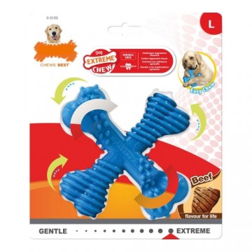 Dog teether Nylabone Dura Chew Šķērsot L Izmērs Neilons Teļa gaļa