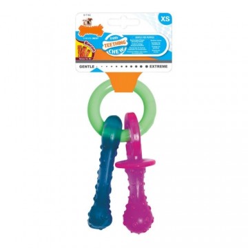 Dog teether Nylabone Цепочка для ключей Мясо Сыр Щенки Bacon Нейлон термопласт Размер XS