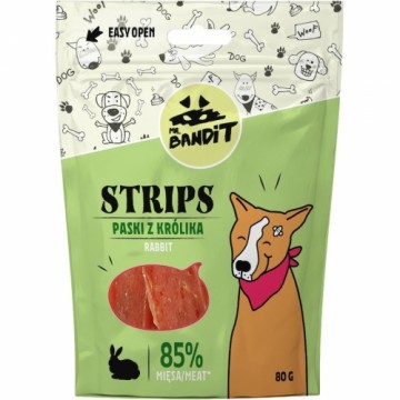 Vetexpert MR. BANDIT STRIPS Rabbit Strips - dog treat - 80 g