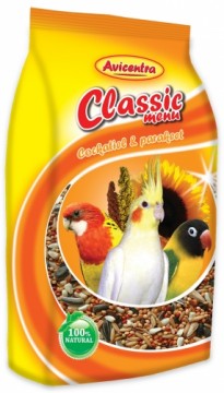 Placek Barība maziem un vidējiem papagaiļiem – Avicentra standard for small parrots, 1 kg