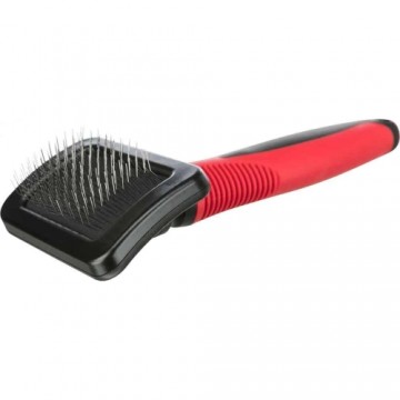 Ķemme dzīvniekiem : Trixie Soft brush, plastic|metal bristles, 7 × 16 cm