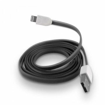 Forever Lightning MD818ZM|A USB data and charging flat cable 1m Black (Analogs)