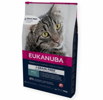 Dry food for cats - Eukanuba CAT Adult GRAIN FREE Salmon 10KG