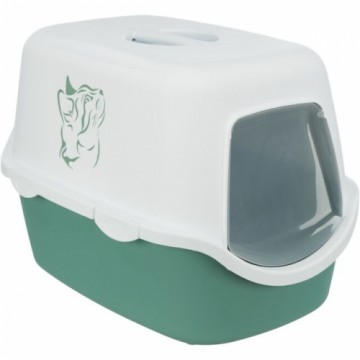 Closed cat litter tray - Trixie Vico cat litter tray printed, with hood, 40 × 40 × 56 cm