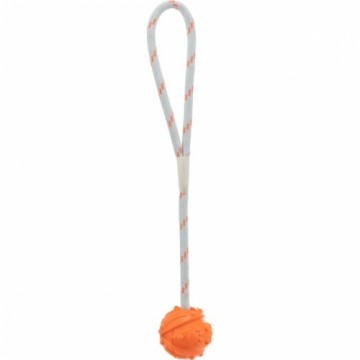 Dog toy - Trixie Ball on a rope, floatable, natural rubber, 4.5|35 cm