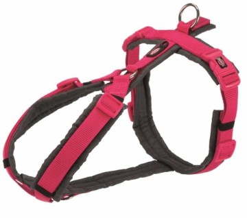 Нагрудная обвязка : Trixie Premium trekking harness, S: 36-44 см|15 мм, фуксия|графит