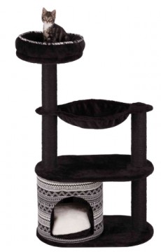 Cat house : Trixie Giada Scratching tree, 112 cm, black|white