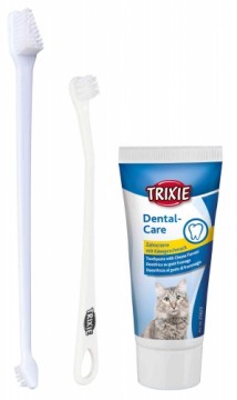 Dental care kit for cats : Trixie Dental Hygiene Set for cats.