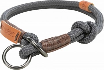 Collar for dogs : Trixie BE NORDIC choke, S: 35 cm|ø 6 mm, dark grey|brown