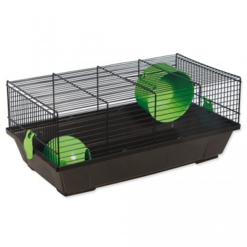 Cage : Placek Cage Viktor black, accessories green, 50.5*28*21cm