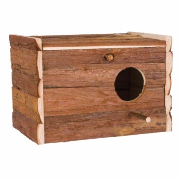 Ligzda putniem : Trixie Nest box, bark wood, 21×13×12 cm|ø 3.8 cm