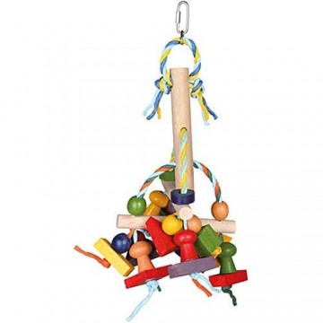 Accessories for bird houses : Trixie Colourful wooden toy, 31 cm