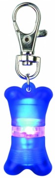 Reflective charm : Trixie Flasher for dogs, 2×4cm, blue