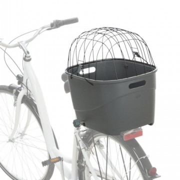 Trixie Bicycle basket for bike racks, plastic|metal, 36 × 47 × 46 cm, grey