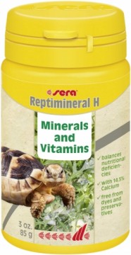 Vitaminizētā papildbarība reptiļiem : Sera Reptimineral H, 100ml (85g)