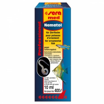 Anti-worm treatment for all types of worms in the aquarium : Sera Professional Nematol 10ml