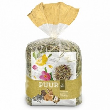 Дополнительный корм для грызунов и мелких животных : Witte Molen Puur MEADOW HAY FLOWERS 500g