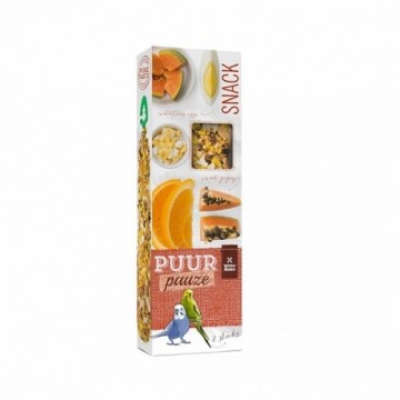 Additional feed for birds : Witte Molen Puur PAUZE STICKS BUDGIE PAPAYA & ORANGE 60g