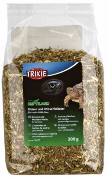 Trixie Papildbarība bruņurupučiem : Grasses and meadow herbs for tortoises, 300 g, &quot;Pļavas zāle&quot;