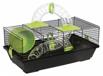 Cage : Placek Small Animal Libor, 50.5*28*21 cm, black|green