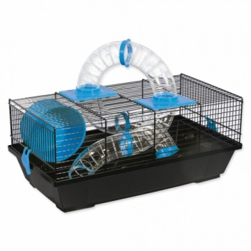 Cage : Placek Small Animal Libor, 50.5*28*21 cm, black|blue