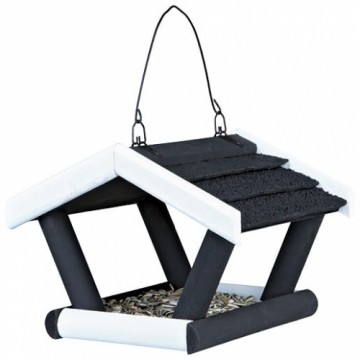 Barotava āra putniem : Trixie Natura Hanging bird feeder, 17 × 19 × 14 cm, black|white