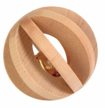 Rodent toy : Trixie Slat ball with bell, ø 6 cm