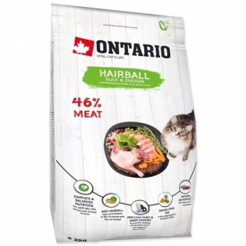 Dry cat food - Ontario Cat Hairball 2 kg