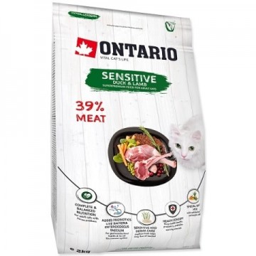 Dry cat food - Ontario Cat Sensitive Derma, 2 kg