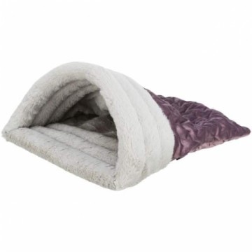 Animal bed : Trixie Estelle cuddly sack, 34 × 20 × 45 cm, berry|grey