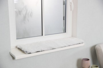 Sleeping mat for animals : Trixie Harvey lying mat for windowsills, 90×28 cm, white|black