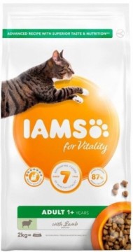 Сухой корм для кошек - IAMS CAT ADULT LAMB, 2 кг