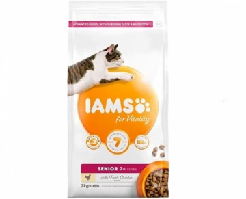 Sausā barība kaķiem - IAMS CAT SENIOR CHICKEN, 2 kg