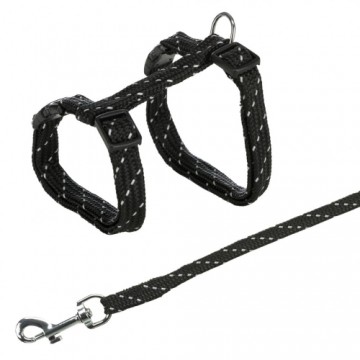 Krūšu siksna un pavada kaķiem : Trixie Cat Harness with Lead, 18:35cm|10mm, Lead 1.30m