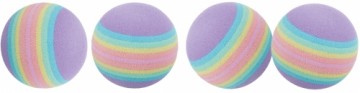 Rotaļlieta kaķiem : Trixie Set of Rainbow Balls 4gab, 3.5cm