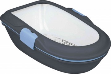 Kaķu tualete : Trixie Berto cat litter tray, with separating system, 39 × 22 × 59 cm, dark grey|pastel