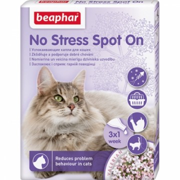 Успокаивающее средство для кошек : Beaphar No Stress spot on cat (3pip.)