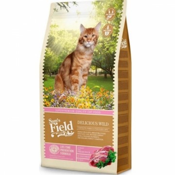 Dry cat food : Sams Field Duck and Chicken for Adult Cats 7.5kg.