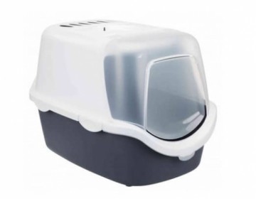 Tualete kaķiem : Trixie Vico Easy Clean Litter Tray, 40*40*56, grey|white