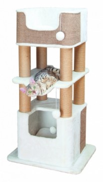 Cat house : Trixie Lucano scratching post, 110 cm, white.