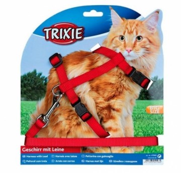 Шлейка для кошек с поводком : Trixie Harness XL с поводком 34:57см|13мм, поводок 1.20м