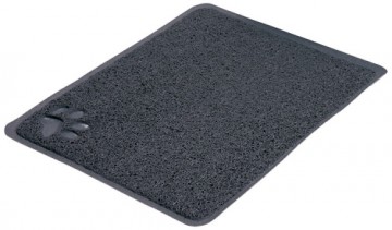 Cat litter tray mat : Trixie Cat litter tray mat, PVC, 40 × 60 cm, anthracite