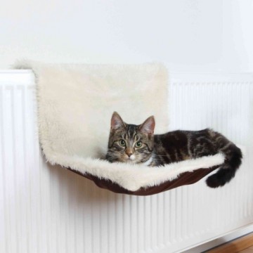 Guļvieta kaķiem : Trixie Radiator Bed, long:haired Plush|Suede Look, 45*26*31 cm