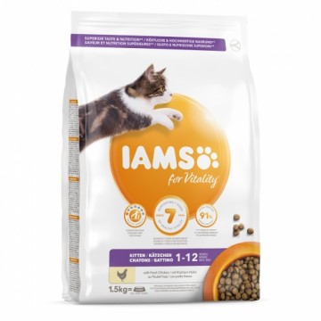 Сухой корм для котят - IAMS CAT KITTEN CHICKEN, 1,5 кг