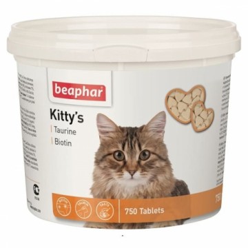 Vitamīnizēta papildbarība - Beaphar KITTY'S + Taurine + Biotin, 750tab