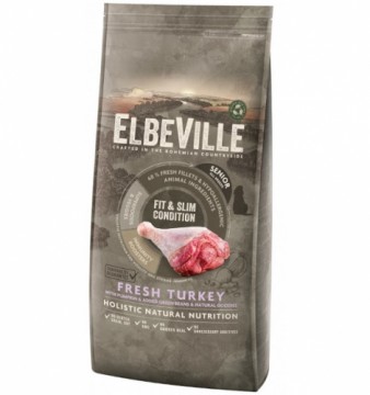 Dry food for dogs - ELBEVILLE Senior All Breeds Fresh Turkey Fit and Slim Condition 11,4 kg