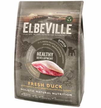 Dry food for puppies - ELBEVILLE Puppy and Junior All Breeds Fresh Duck Healthy Development 4 kg